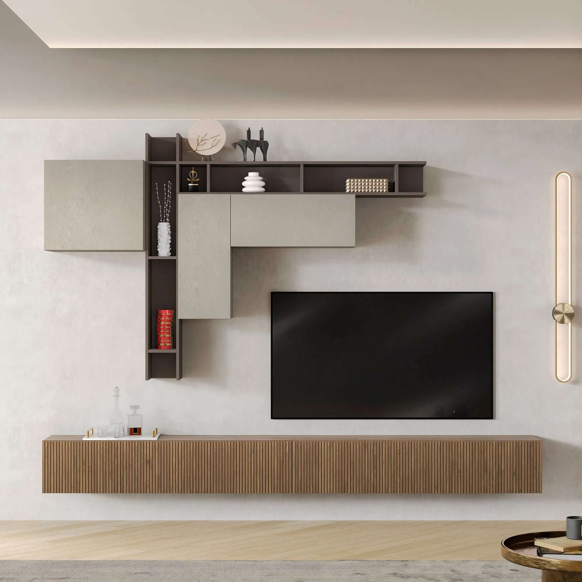 Parete Attrezzata L 276 cm H 217 cm - milano 10