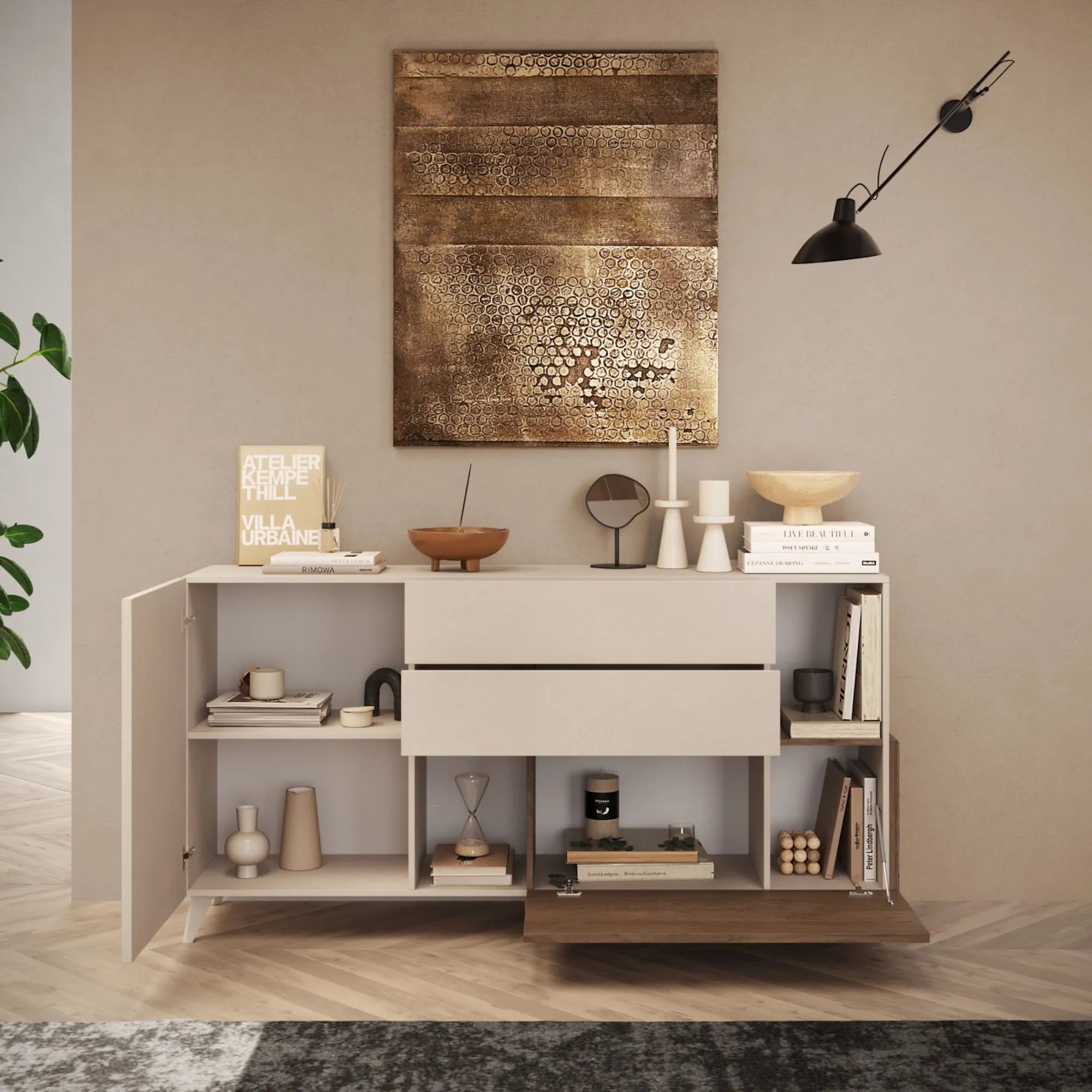 siria - madia 2 ante 2 cassetti