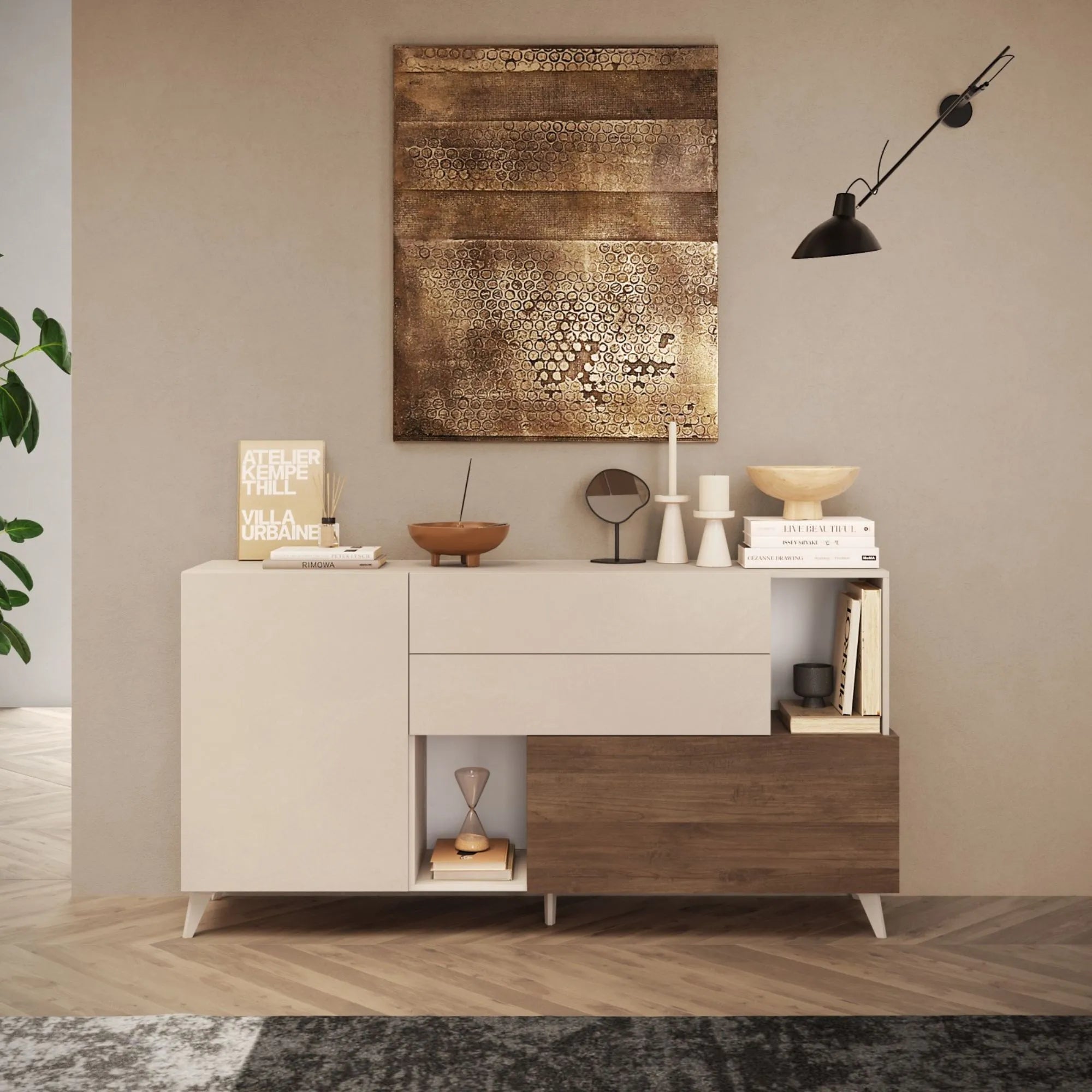 siria - madia 2 ante 2 cassetti