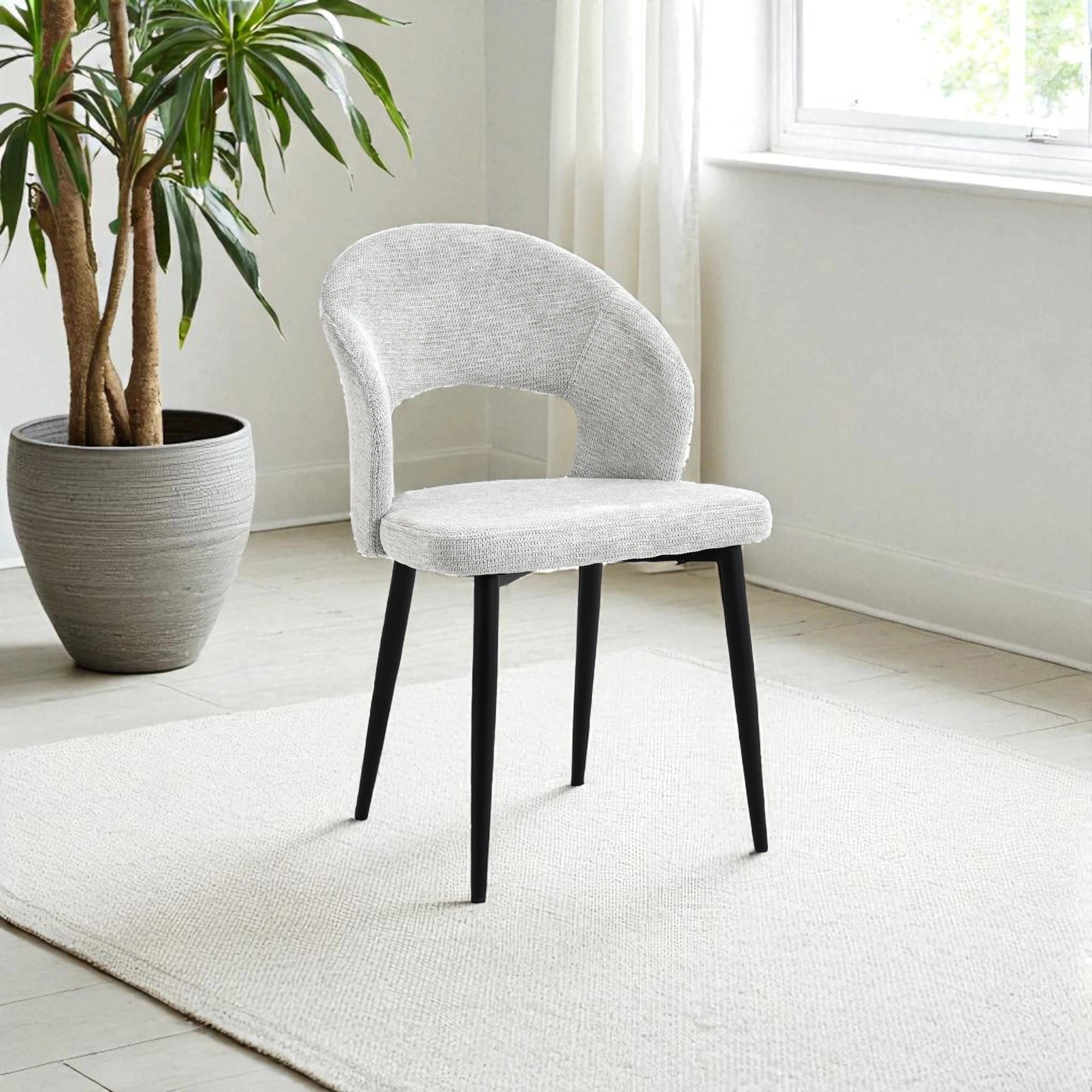 denise - sedia in tessuto