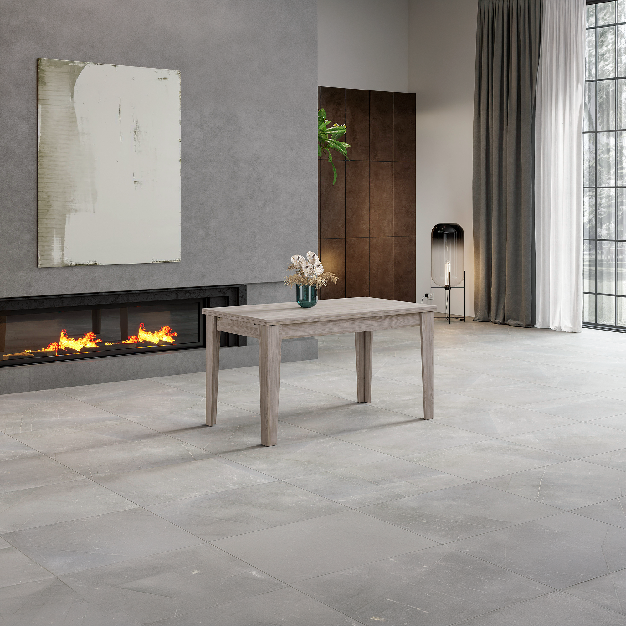 Toby - tavolo allungabile l.110 cm