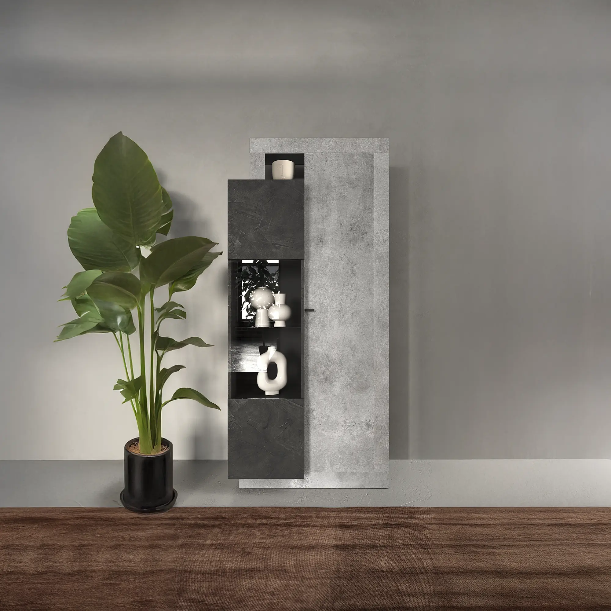 Fox - vetrina 2 ante