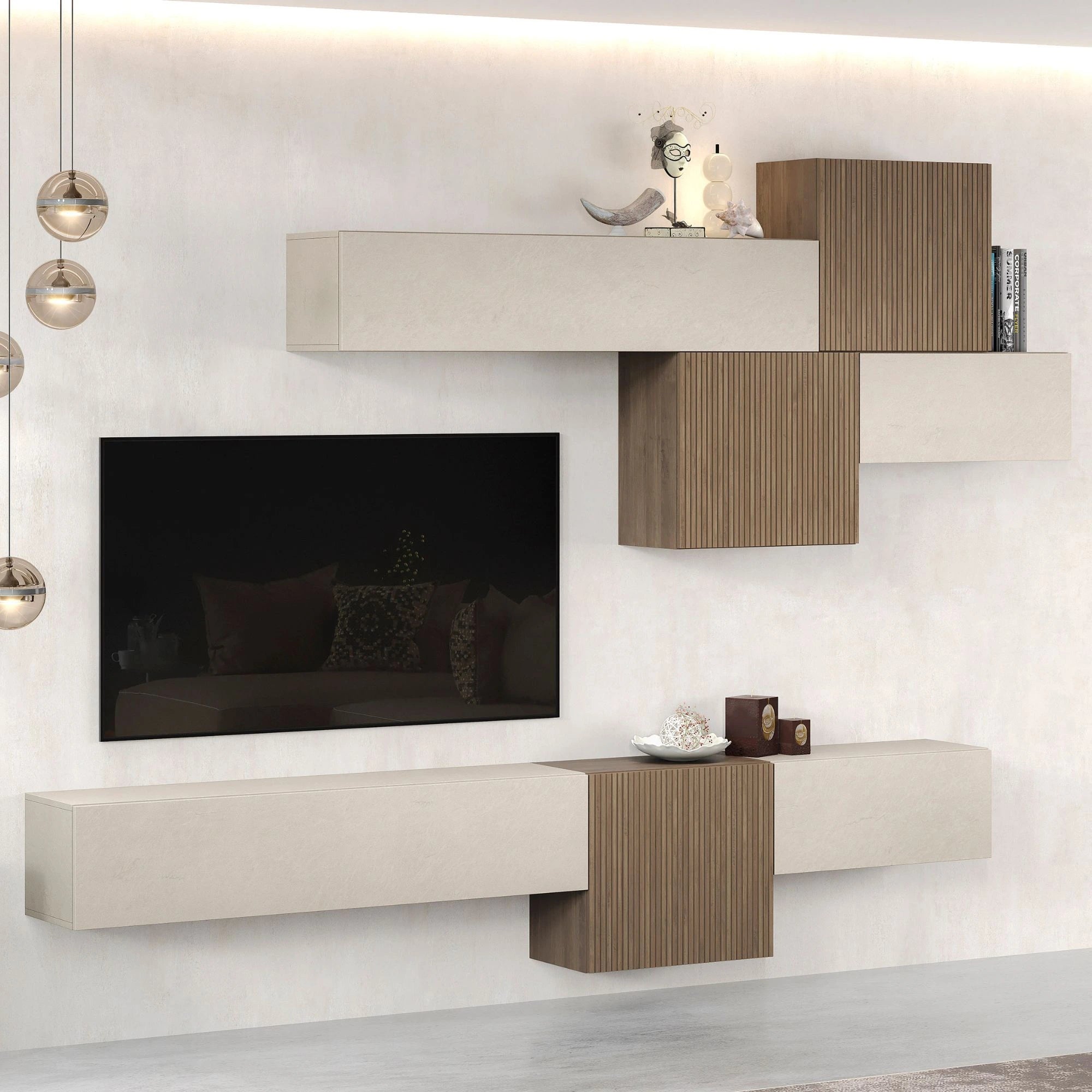 Parete Attrezzata L 262 cm H 190 cm - milano 02
