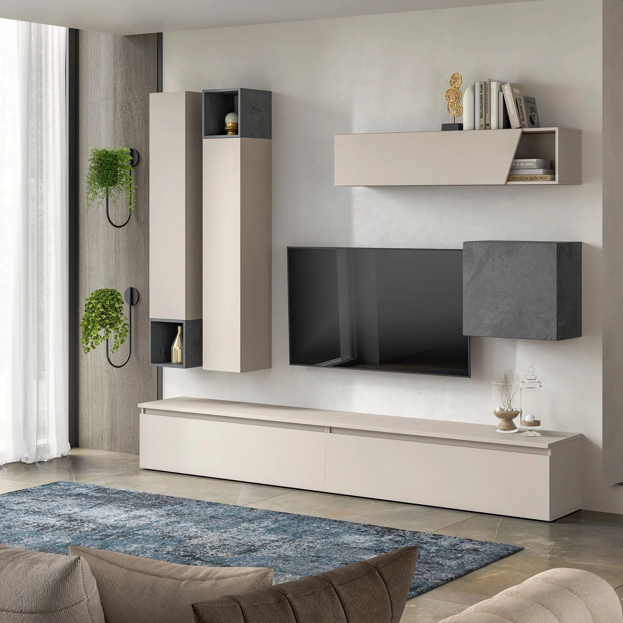 Parete Attrezzata L 276 cm H 228 cm - milano 04