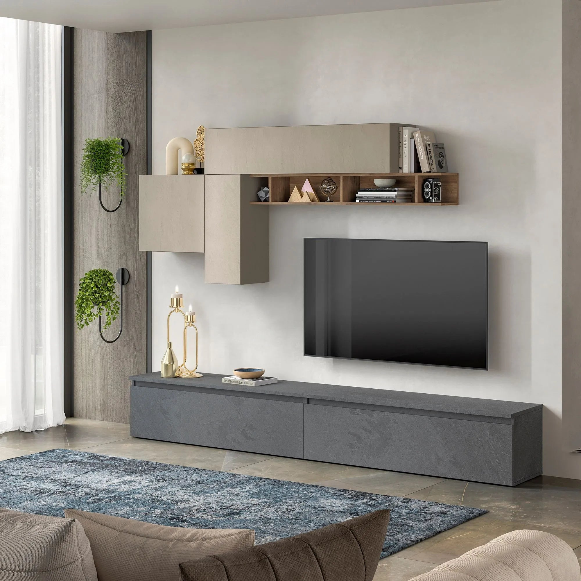Parete Attrezzata L 276 cm H 168 cm - milano 06