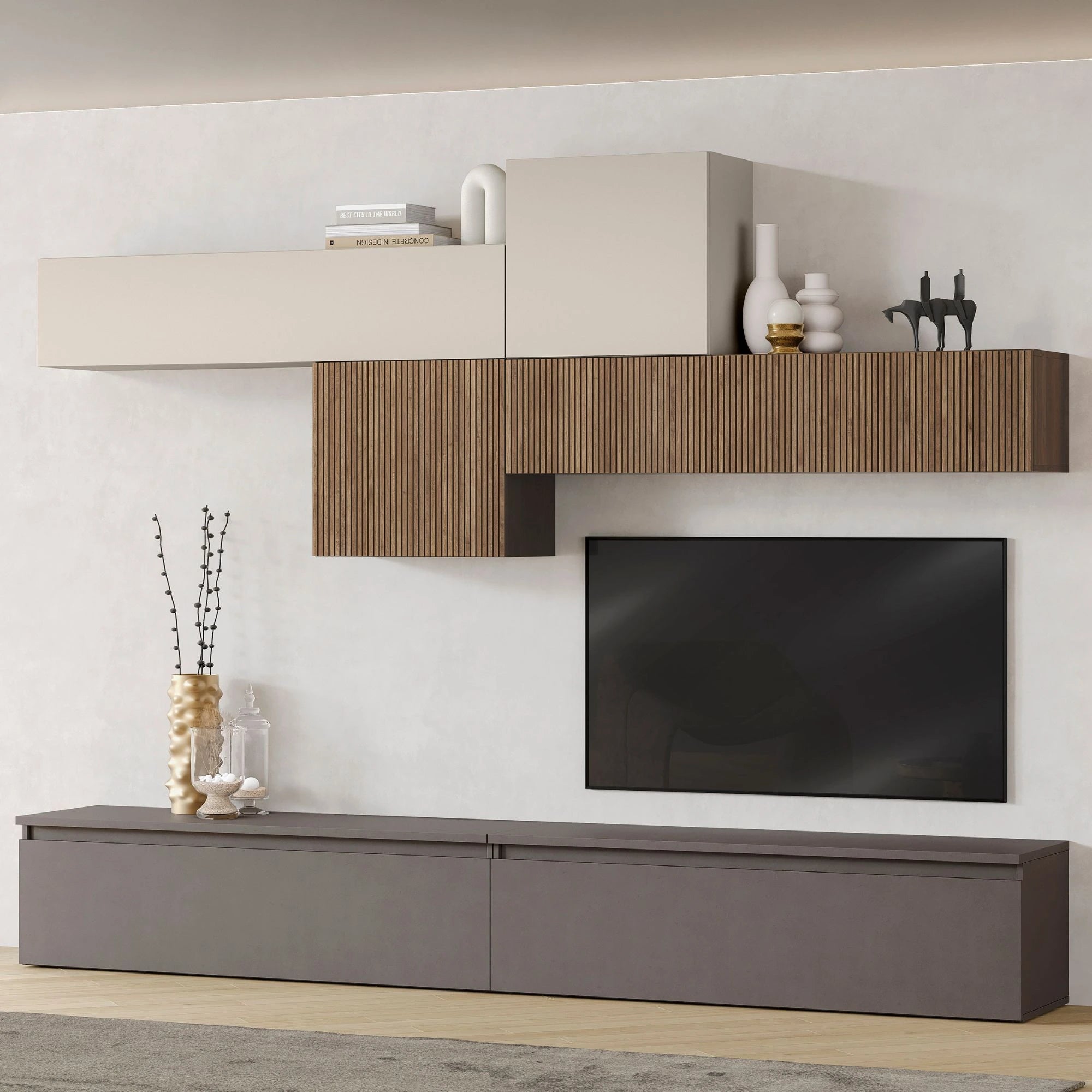 Parete Attrezzata L 276 cm H 159 cm - milano 07