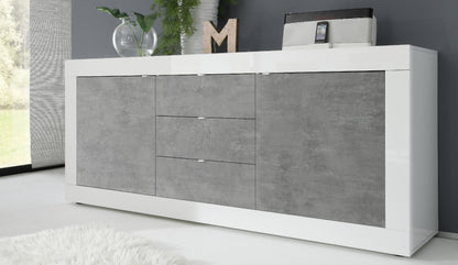 Madia 2 ante 3 cassetti L 207 cm H 86 cm