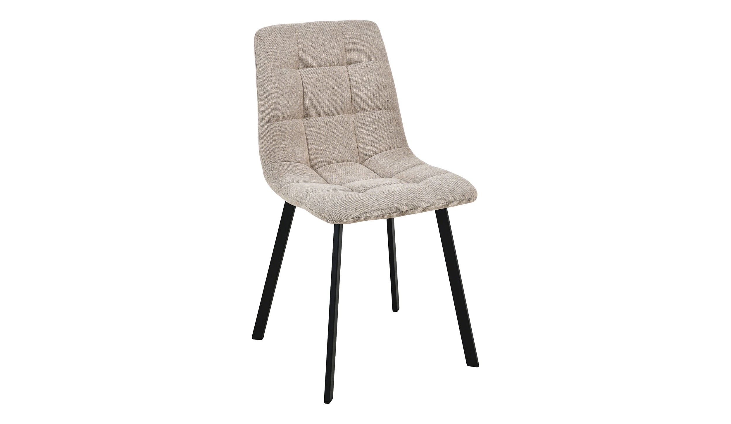Sedia in tessuto con gambe metallo