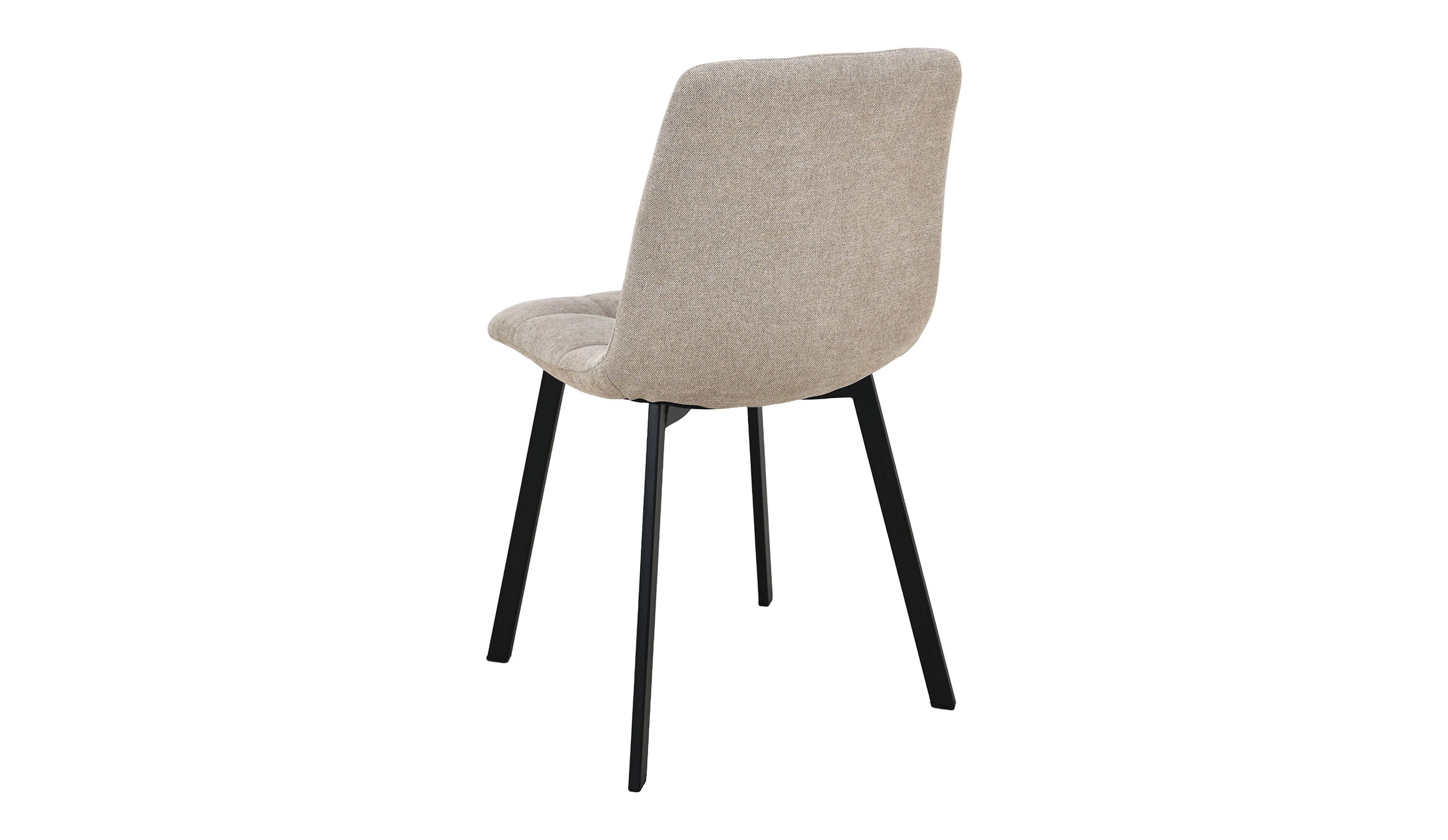 Sedia in tessuto con gambe metallo